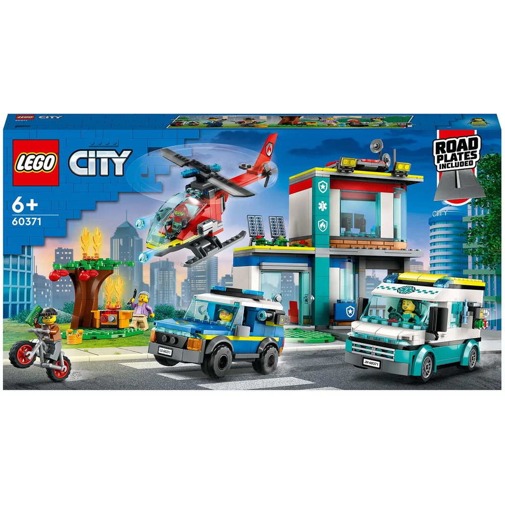 LEGO City: Police Emergency Vehicles HQ Building Set (60371) Image 1