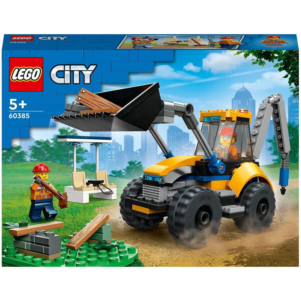LEGO City: Construction Digger, Excavator Vehicle Toy (60385) Image 1