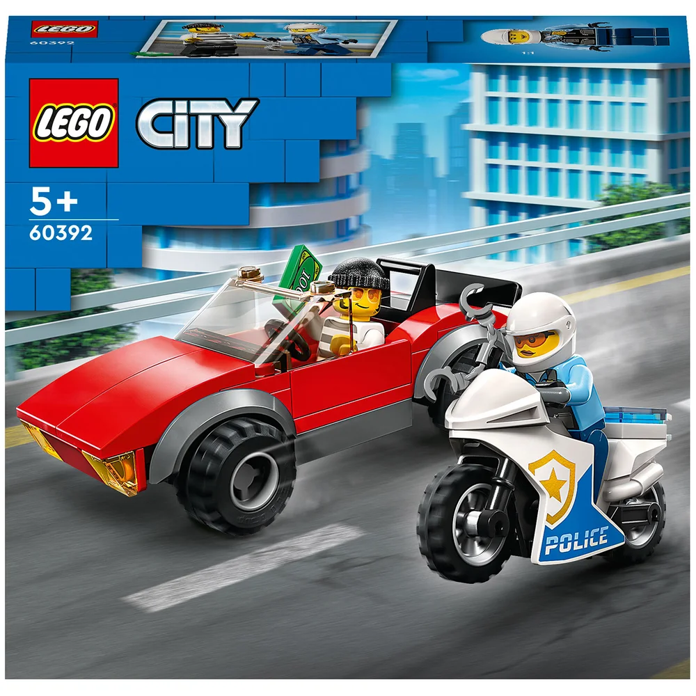 LEGO City: Police Bike Car Chase Set with Toy Motorbike (60392) Image 1