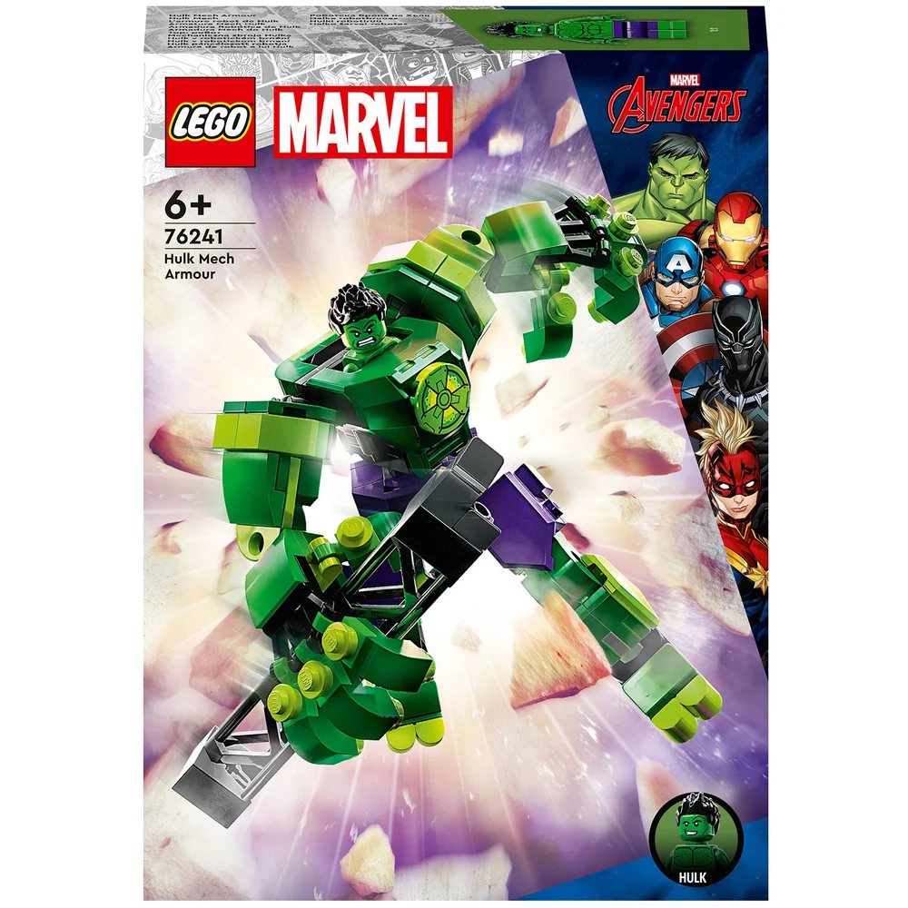 LEGO Marvel Hulk Mech Armour Avengers Action Figure (76241) Image 1