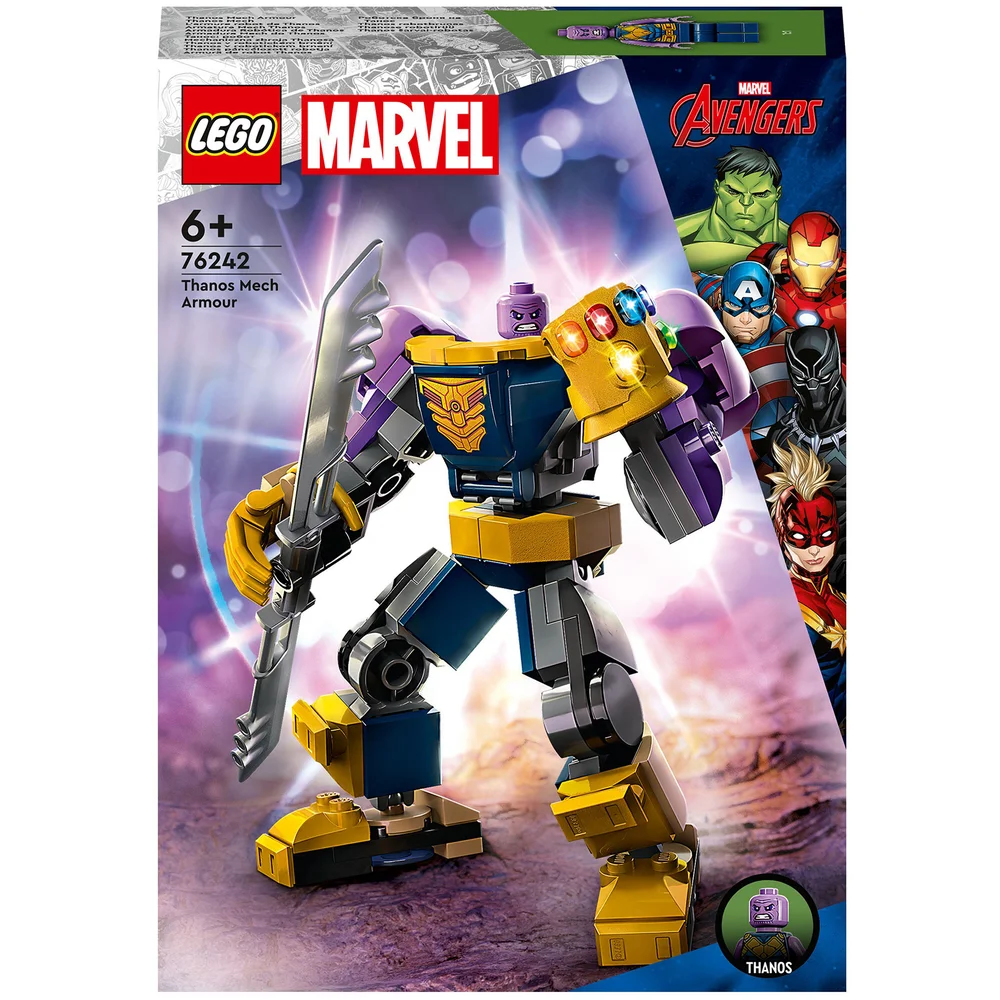 LEGO Marvel Thanos Mech Armour Avengers Figure Set (76242) Image 1