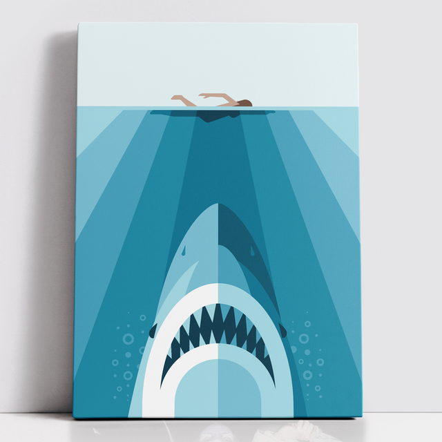 Decorsome x Jaws Geometric Rectangular Canvas