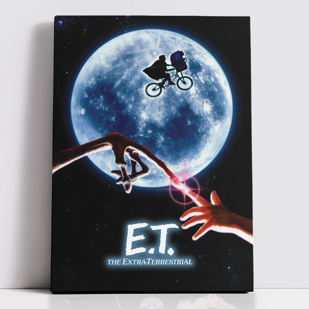 Decorsome x E.T. the Extra-Terrestrial Classic Poster Rectangular Canvas - 12x18 inch Image 1