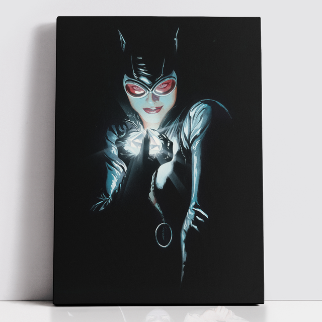 Decorsome x Batman Alex Ross - Catwoman Rectangular Canvas