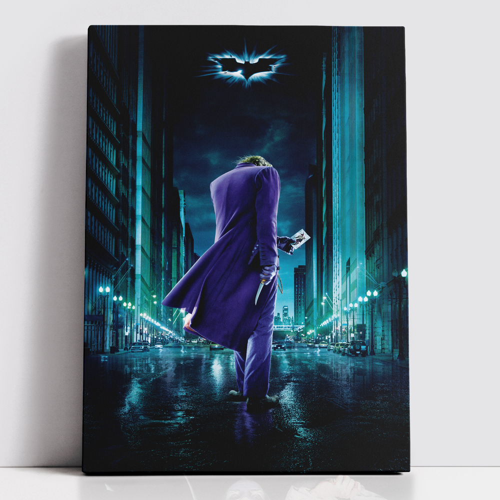 Decorsome x Batman The Dark Knight Joker Rectangular Canvas - 12x18 inch Image 1
