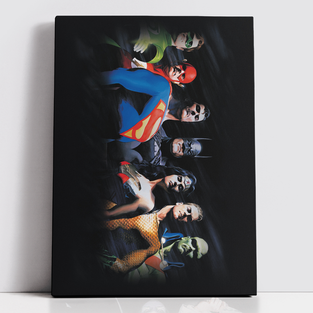 Decorsome x Justice League Core Justice League Rectangular Canvas