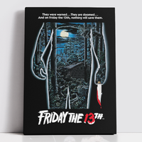 Decorsome x Friday the 13th Classic Poster Rectangular Canvas - undefined undefined