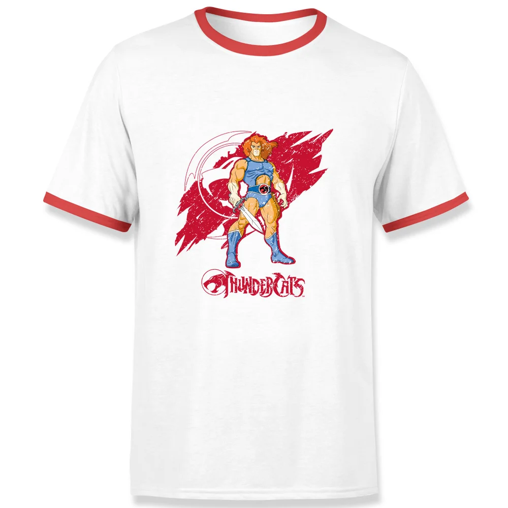 Thundercats Lion-O Red Ringer T-Shirt - White/Red - S - White/Red Image 1