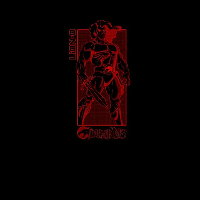 Thundercats Lion-O Red Unisex T-Shirt - Black