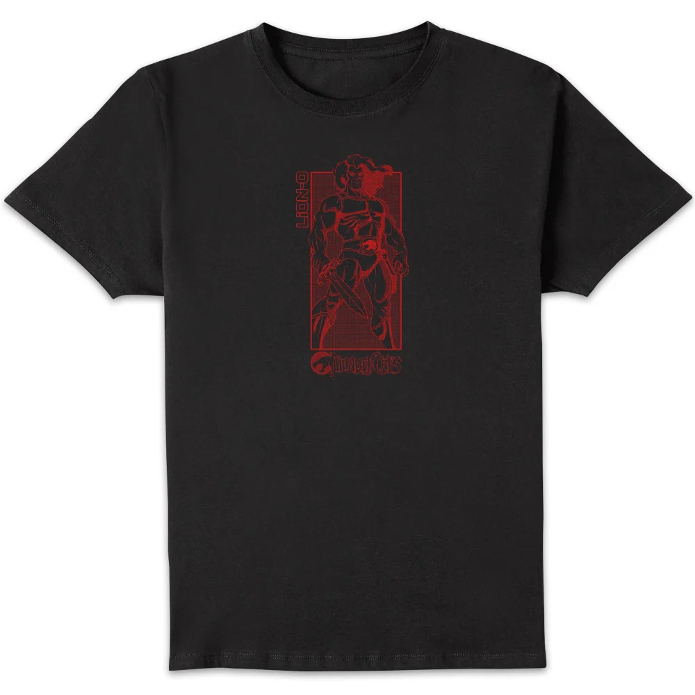 Thundercats Lion-O Red Unisex T-Shirt - Black - S Image 1