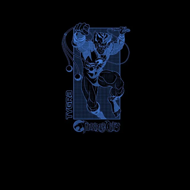 Thundercats Tygra Blue Unisex T-Shirt - Black