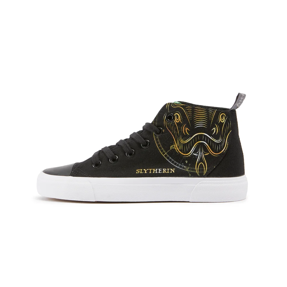 Akedo x Harry Potter Houses Slytherin Kids' High Top - Black - UK Kids 10 / EU28 Image 1