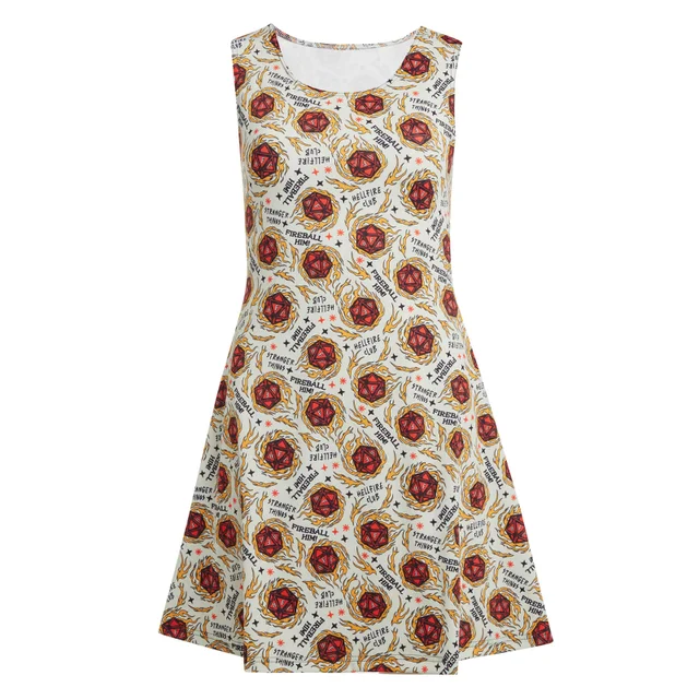 Supasuta x Stranger Things Fireball Him Skater Dress