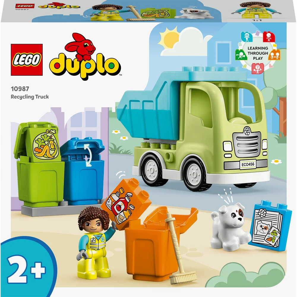 LEGO DUPLO Town: Recycling Truck Colour Sorting 2+ Toy (10987) Image 1