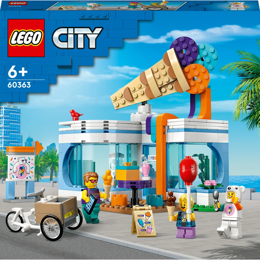 LEGO City: Ice-Cream Shop Set with Toy Cart Bike (60363) Image 1