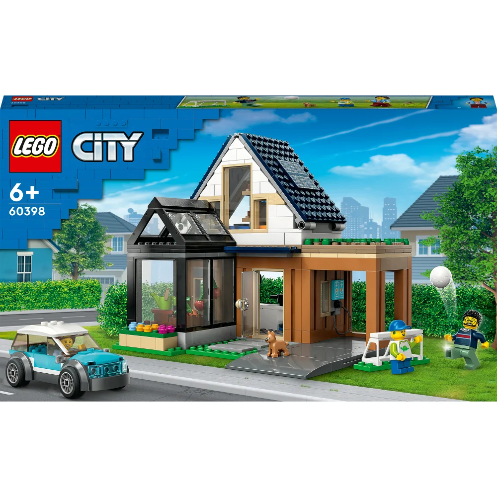 LEGO City: Family House and Electric Car Toy Playset (60398) Image 1