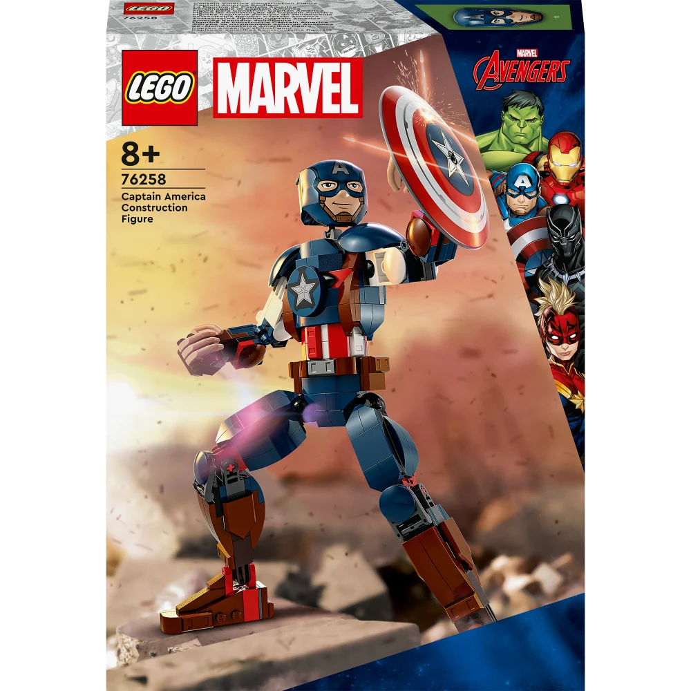 LEGO Marvel Captain America Construction Figure Set (76258) Image 1