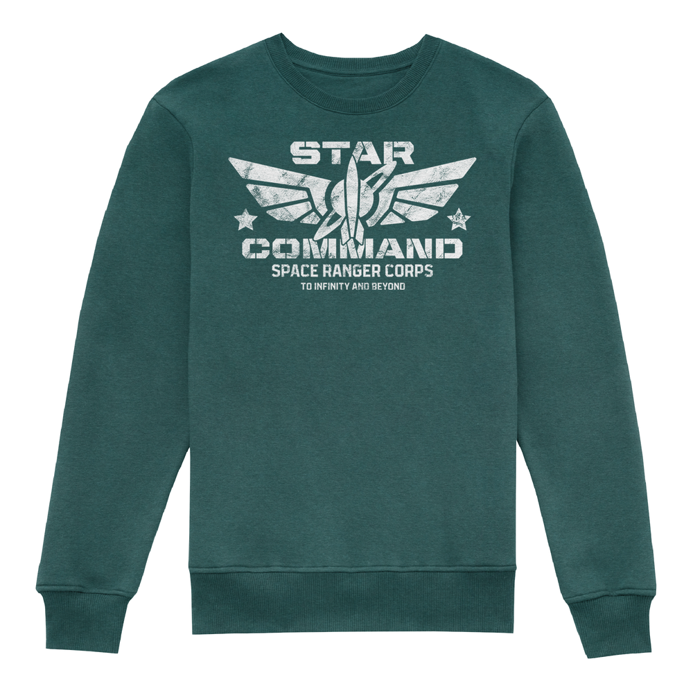Toy Story Star Command Space Ranger Corps Kids' Sweatshirt - Green - 3-4 Years Image 1