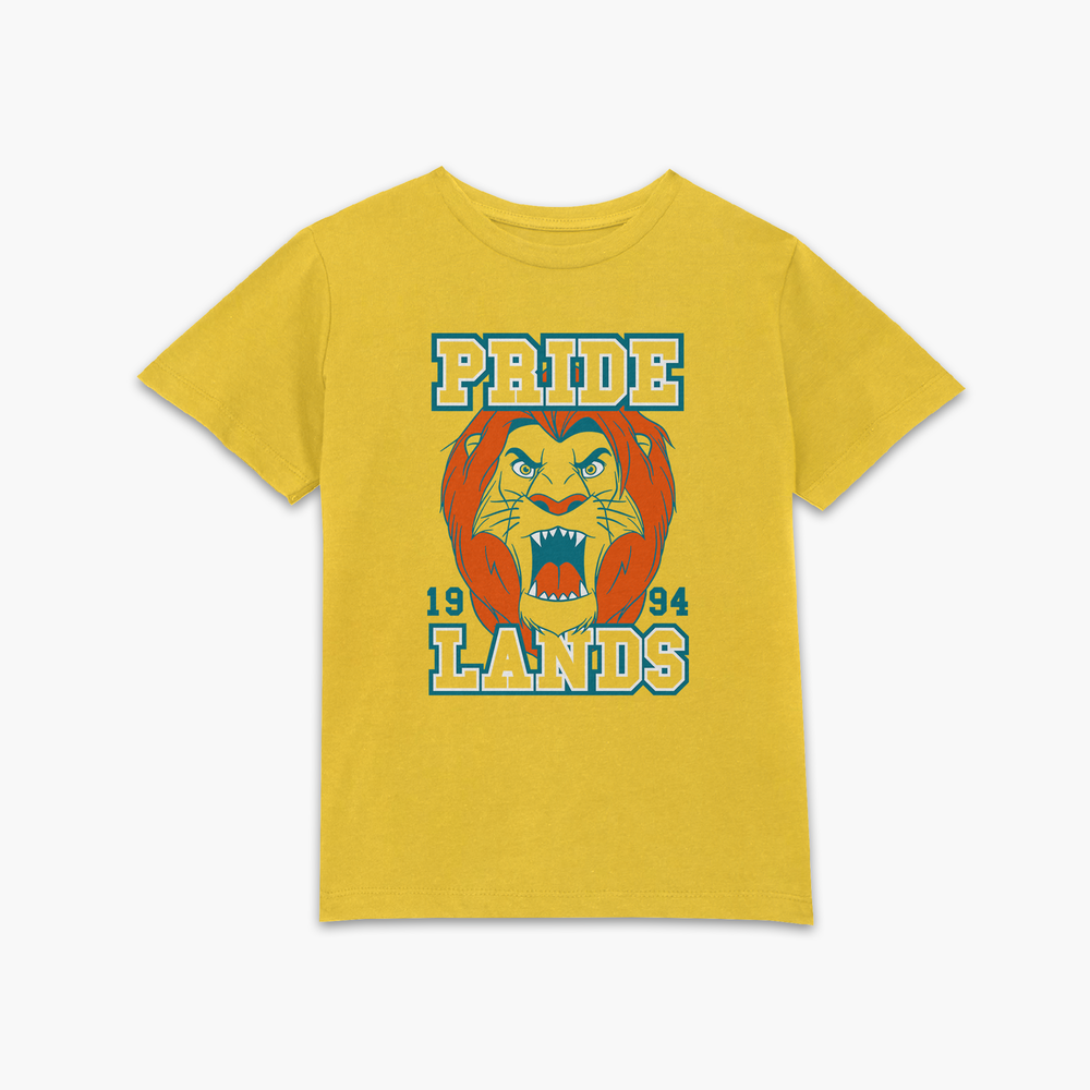 Lion King Simbas Pride Lands Kids' T-Shirt - Mustard - 3-4 Years Image 1