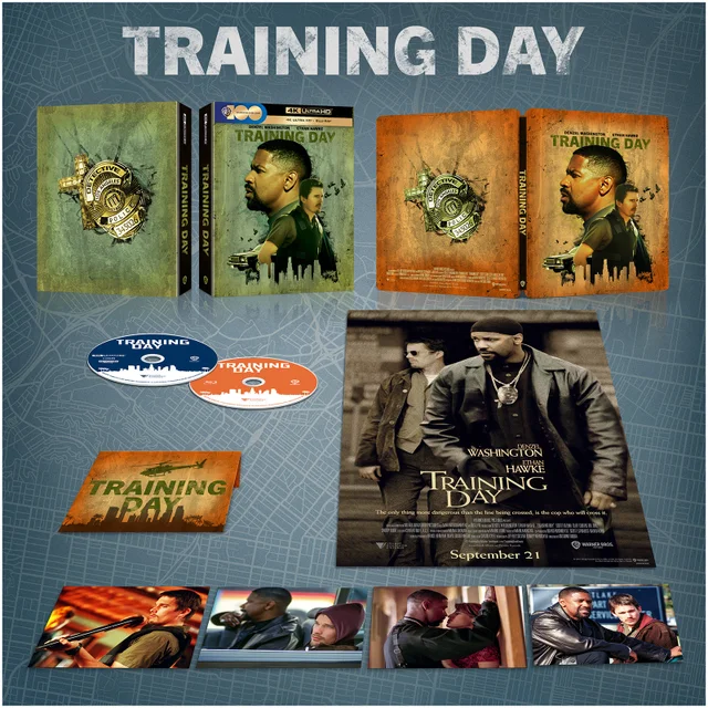 Training Day Zavvi Exclusive Limited Edition Premium 4K Ultra HD Steelbook (including Blu-ray)