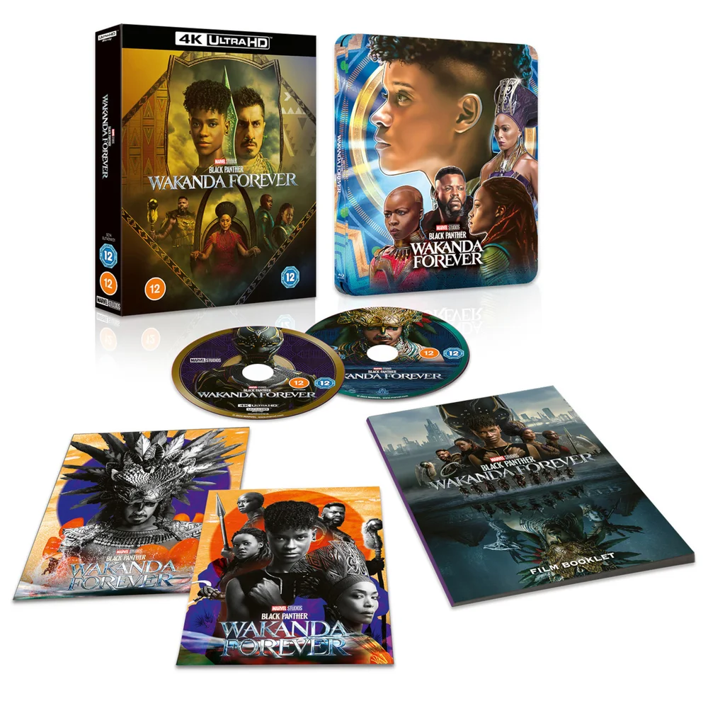 Black Panther: Wakanda Forever Zavvi Exclusive Collector’s Edition 4K Ultra HD Steelbook (includes Blu-ray) Image 1