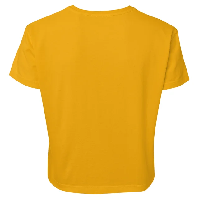 The Simpsons Squishee Women's Cropped T-Shirt - Mustard