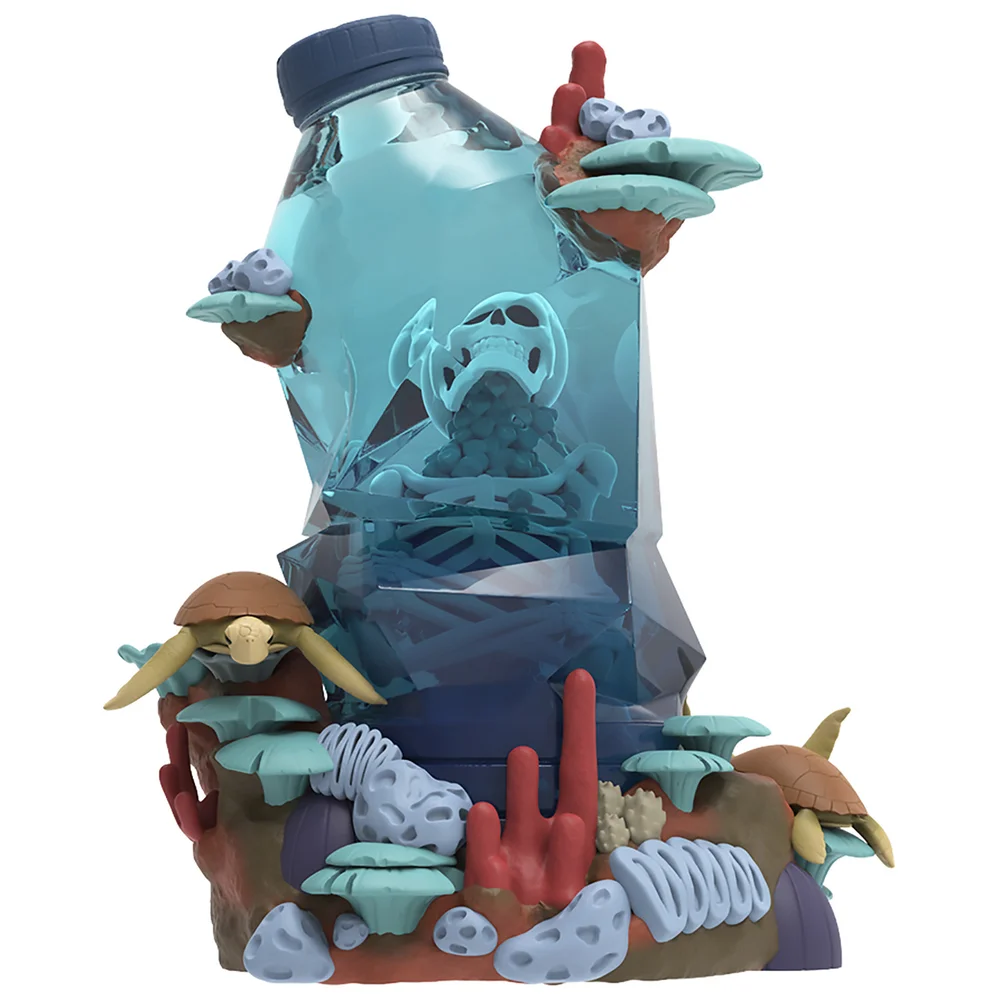 Mighty Jaxx Message In A Bottle By Kerby Rosanes 8" Polystone Art Toy Image 1