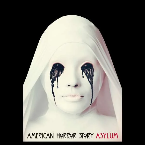 American Horror Story Asylum Women's Cropped Hoodie - Black