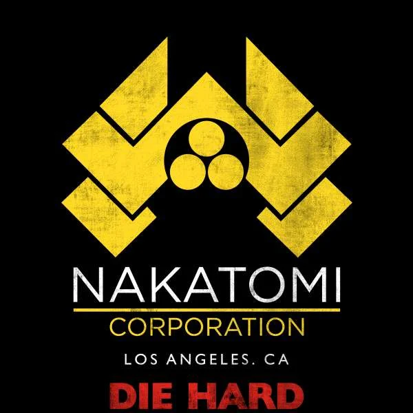 Die Hard Nakatomi Corp Women's Cropped Hoodie - Black