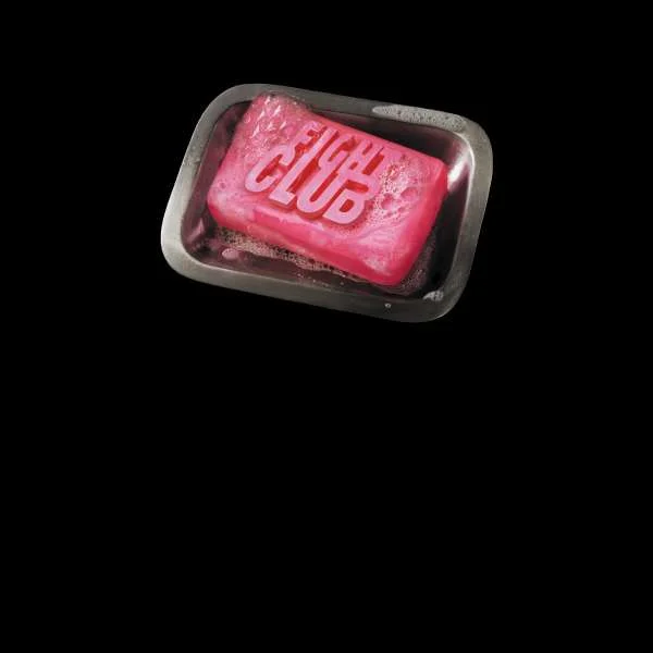 Fight Club Soap Dish Women's Cropped Hoodie - Black