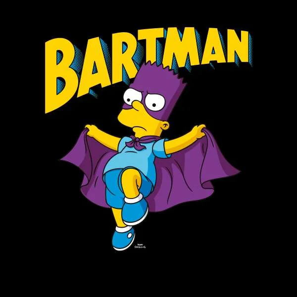 The Simpsons Bartman Women's Cropped Hoodie - Black