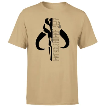 Star Wars The Mandalorian Mando Badge Men's T-Shirt - Charcoal