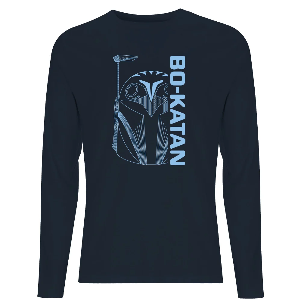 Star Wars The Mandalorian Bo-Katan Men's Long Sleeve T-Shirt - Navy - S Image 1