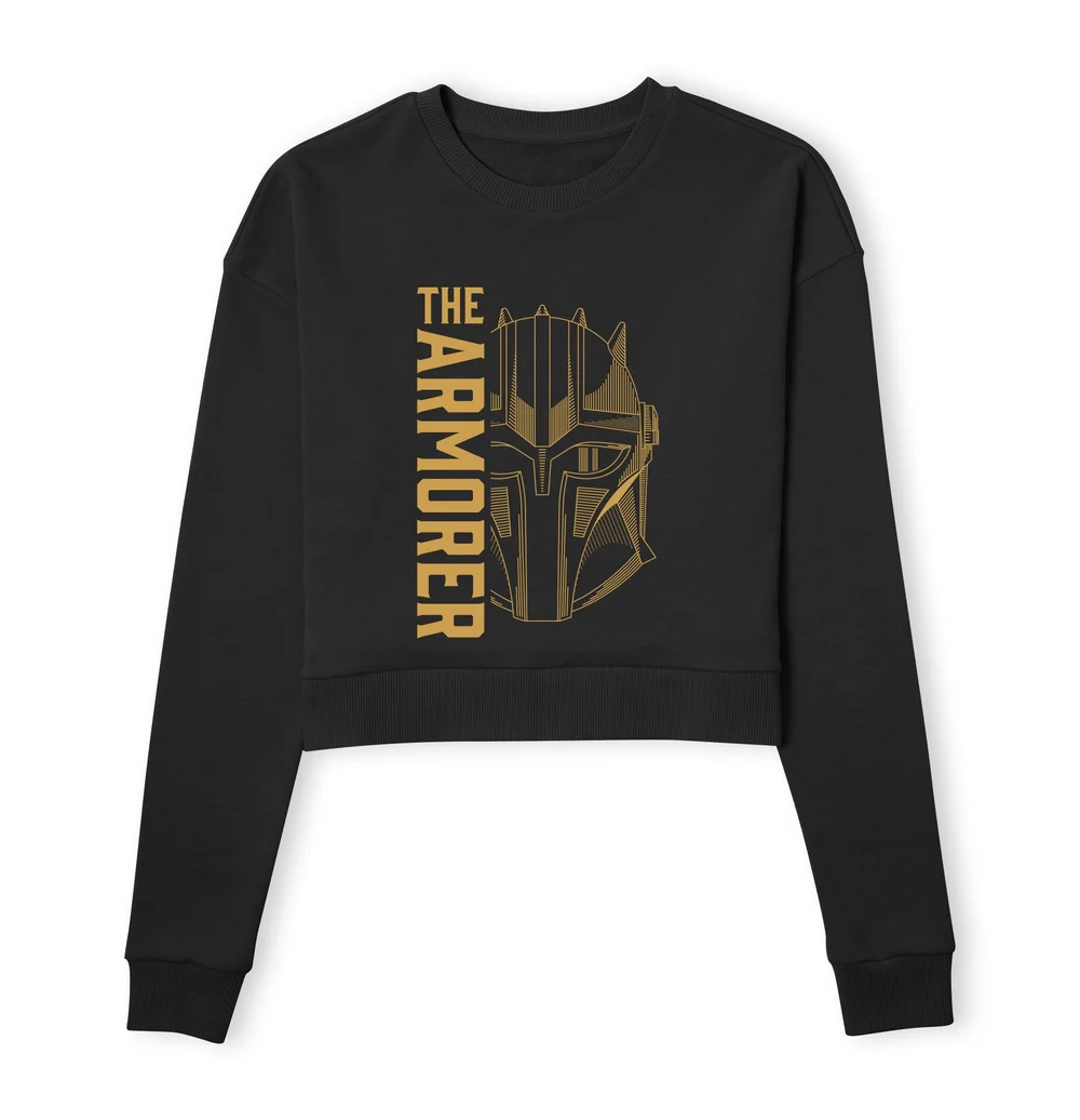Star Wars The Mandalorian The Armorer Women's Cropped Sweatshirt - Black - XS Image 1