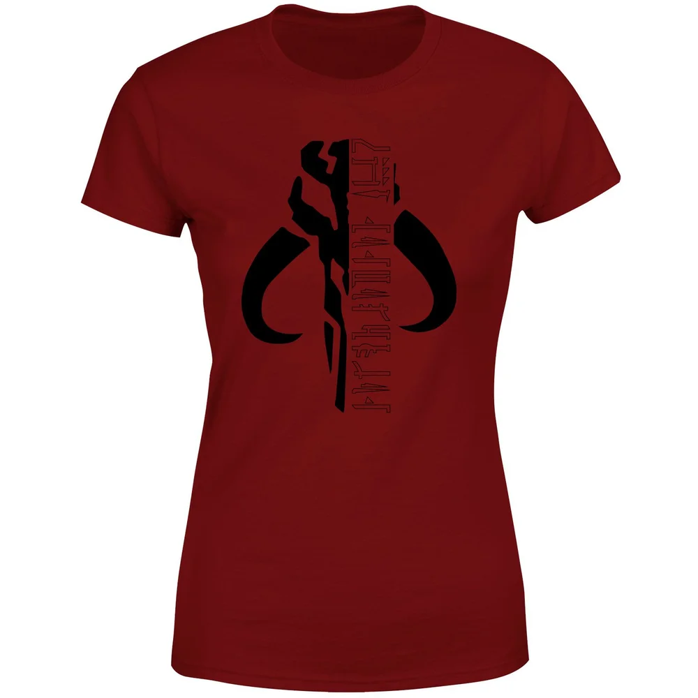 Star Wars The Mandalorian Mando Badge Women's T-Shirt - Burgundy - XS Image 1