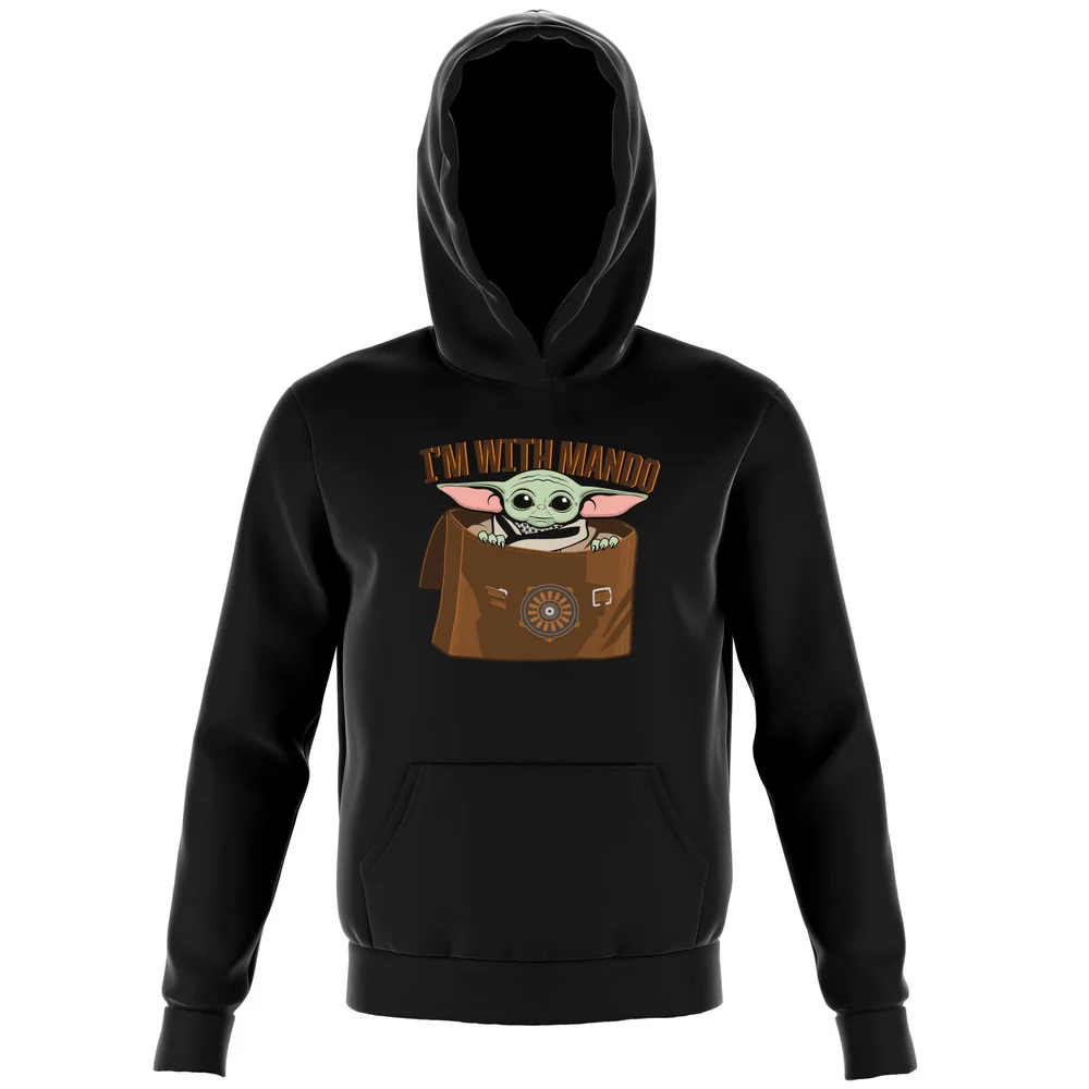 Star Wars The Mandalorian I'm With Mando Kids' Hoodie - Black - 3-4 Years Image 1