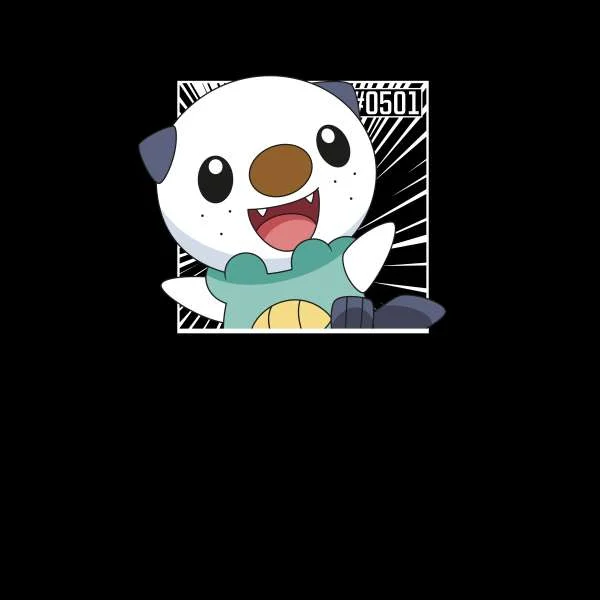 Pokemon Oshawott Women's Cropped Hoodie - Black