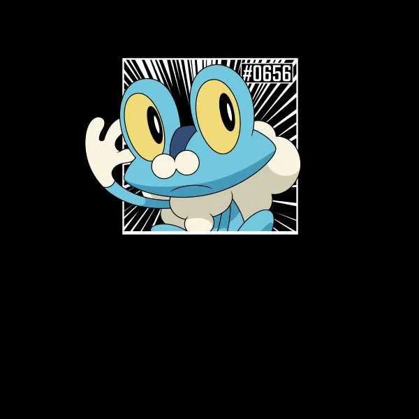 Pokemon Froakie Women's Cropped Hoodie - Black