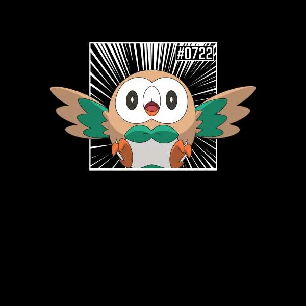 Pokemon Rowlet Women's Cropped Hoodie - Black