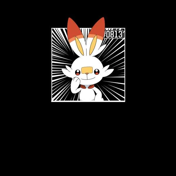 Pokemon Scorbunny Women's Cropped Hoodie - Black