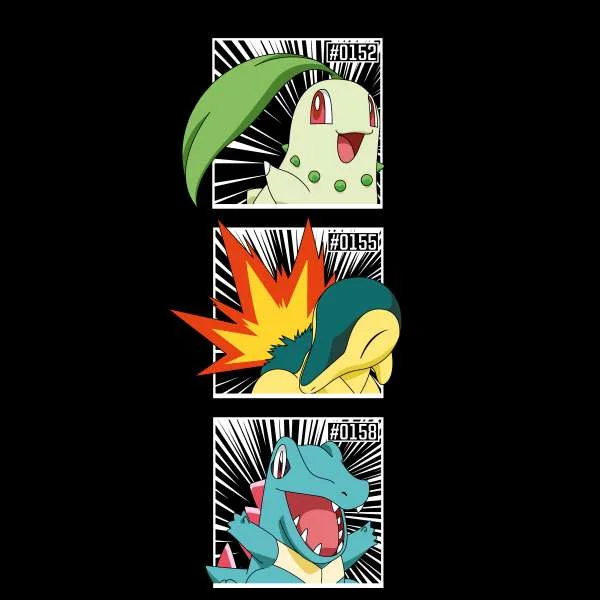 Pokemon Generation 2 Intro Women's Cropped Hoodie - Black