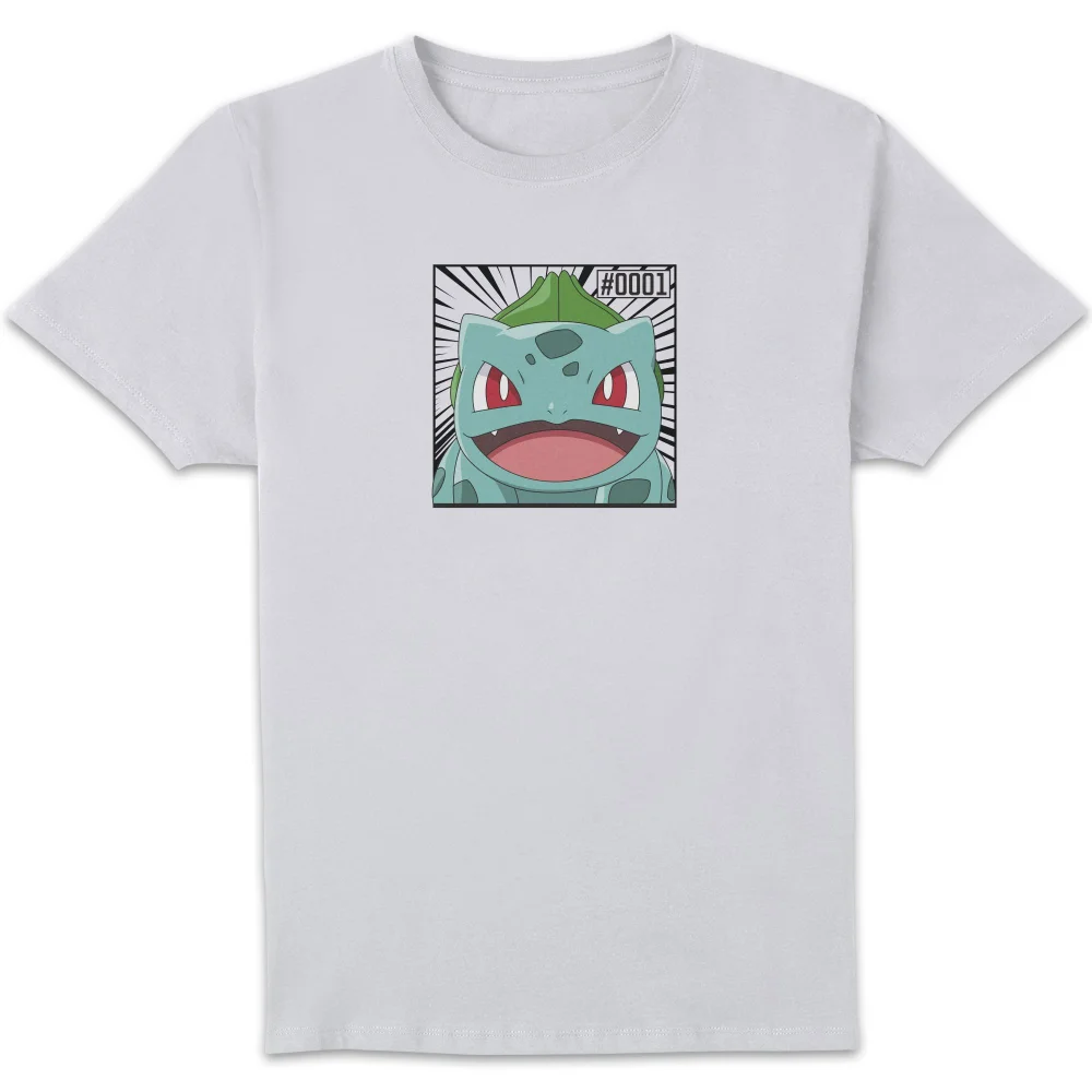 Pokémon Pokédex Bulbasaur #0001 Men's T-Shirt - White - S Image 1