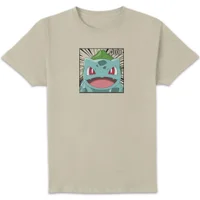 Pokémon Pokédex Bulbasaur #0001 Men's T-Shirt - Cream - undefined undefined