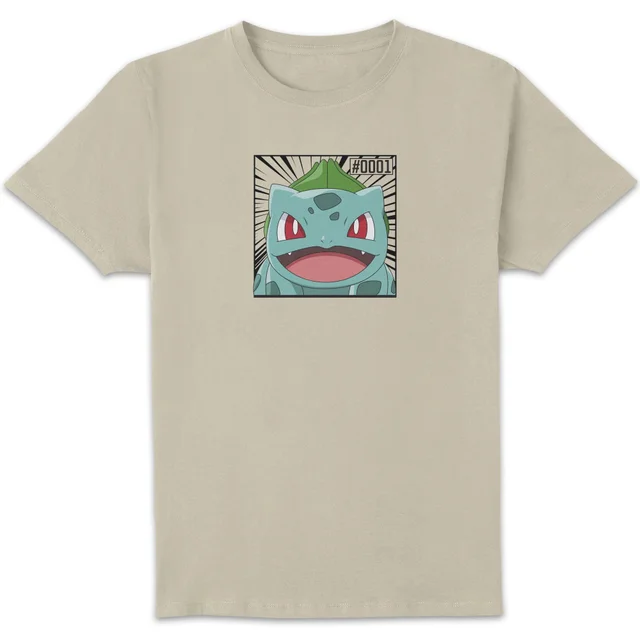 Pokémon Pokédex Bulbasaur #0001 Men's T-Shirt - Cream