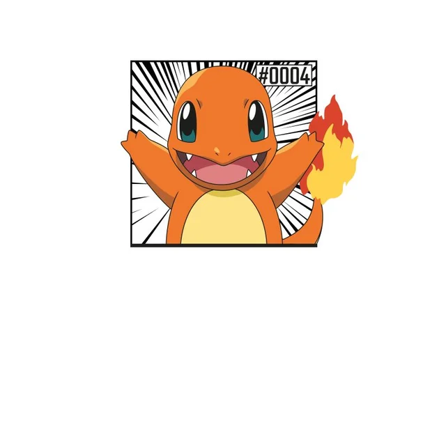 Pokémon Pokédex Charmander #0004 Men's T-Shirt - Cream