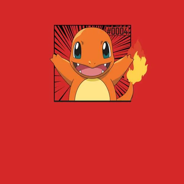 Pokémon Pokédex Charmander #0004 Men's T-Shirt - Red