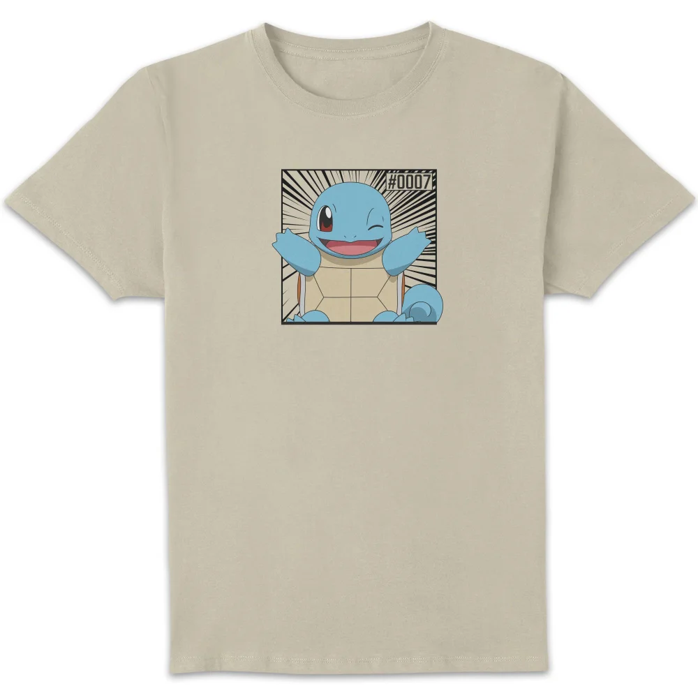 Pokémon Pokédex Squirtle #0007 Men's T-Shirt - Cream - L Image 1