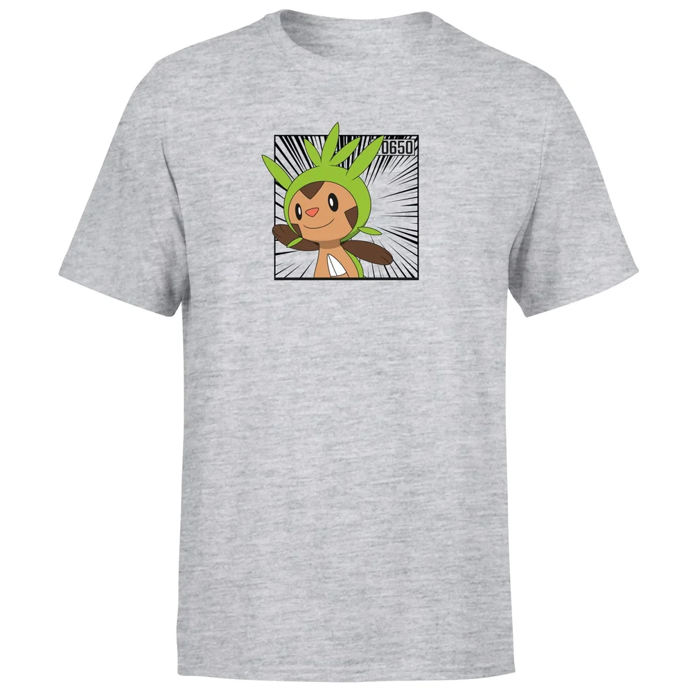 Pokemon Chespin Men's T-Shirt - Grey - S Image 1