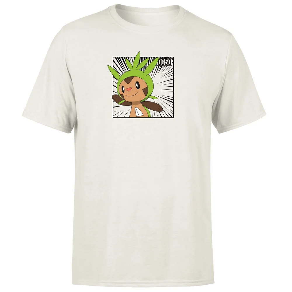 Pokemon Chespin Men's T-Shirt - Cream - L Image 1