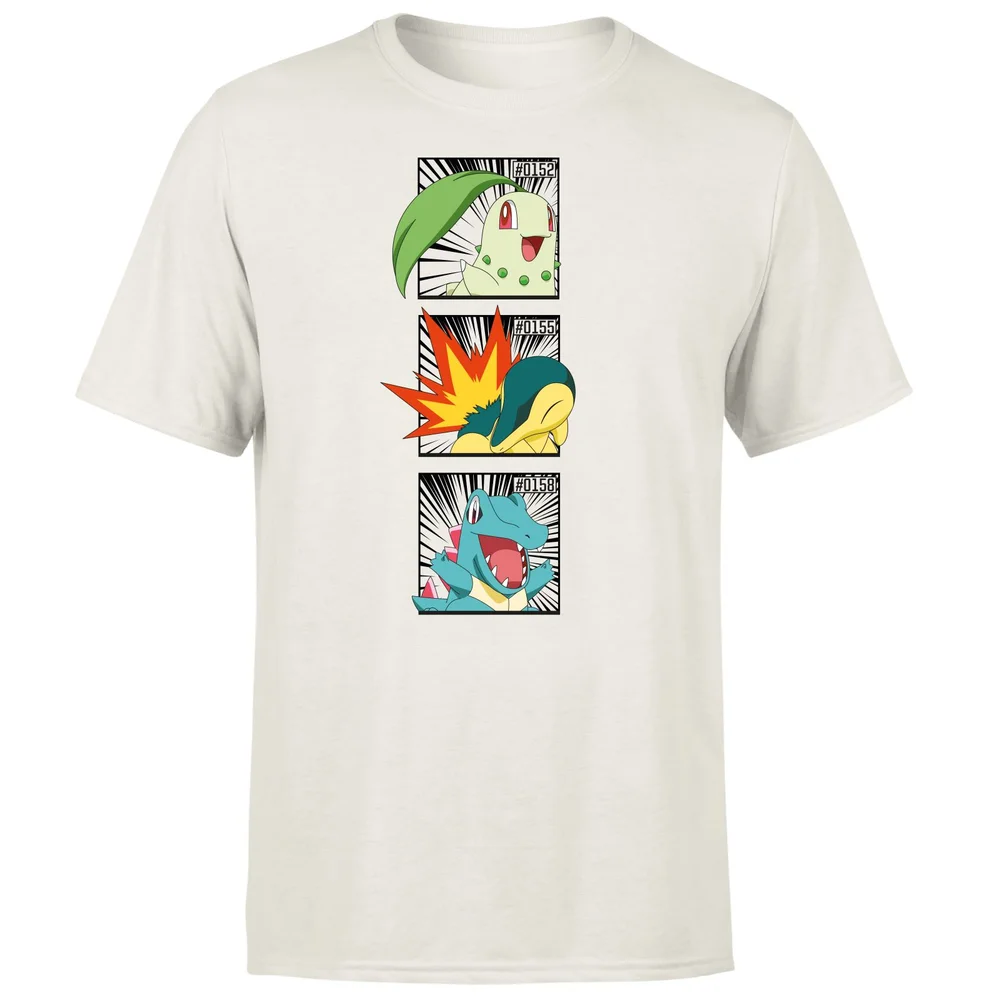 Pokemon Generation 2 Starters Men's T-Shirt - Cream - L Image 1